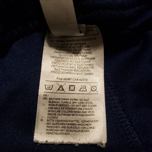 Adidas women's track pants with zipper pockets size S - Picture 10 of 11